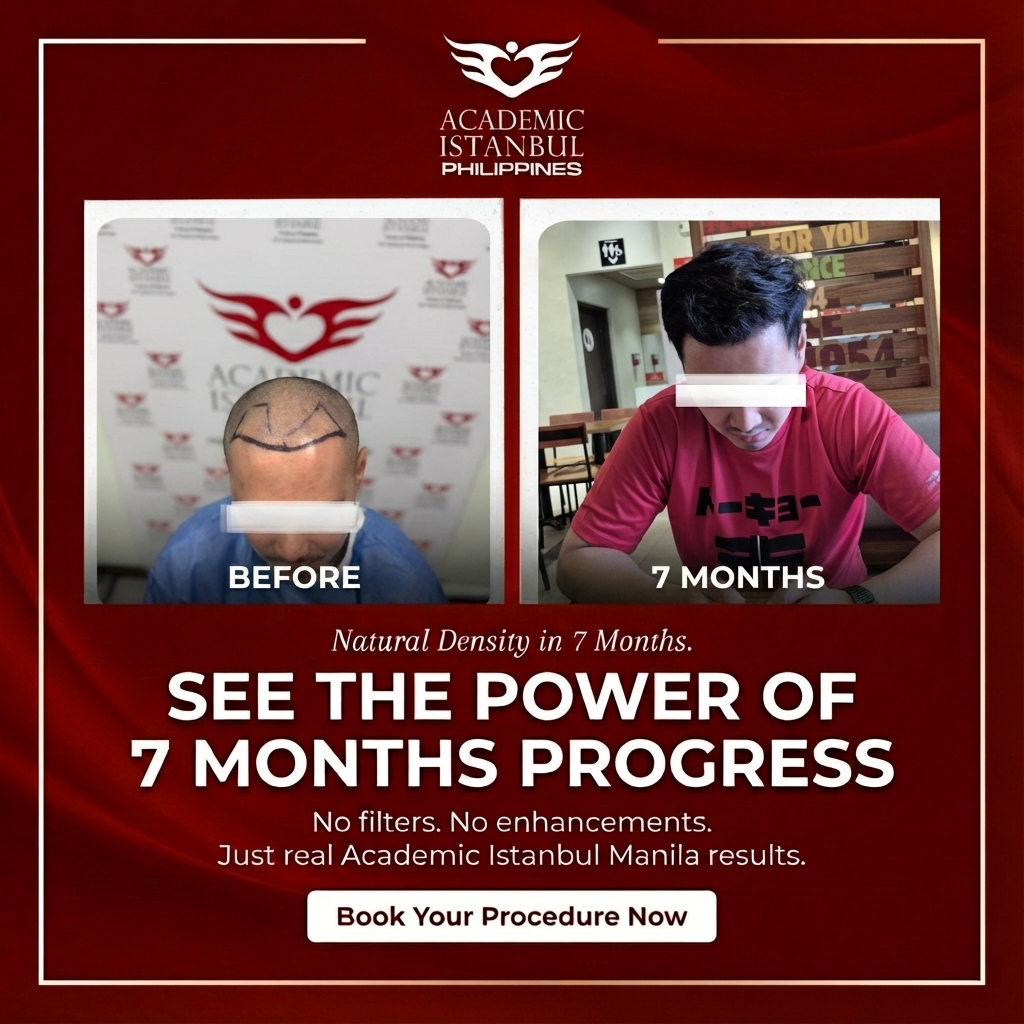 Hair transplant before and after result 6 — Academic Istanbul